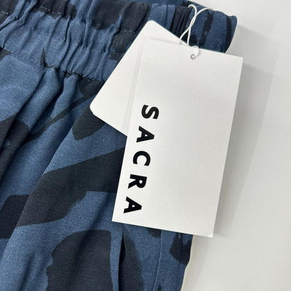 SACRA サクラ 24AW ネイビー ABSTRACT PAINTING PANTS/アブストラクトペインティングパンツ ボトムス