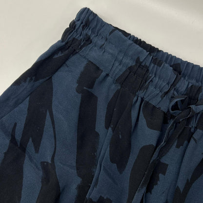 SACRA サクラ 24AW ネイビー ABSTRACT PAINTING PANTS/アブストラクトペインティングパンツ ボトムス