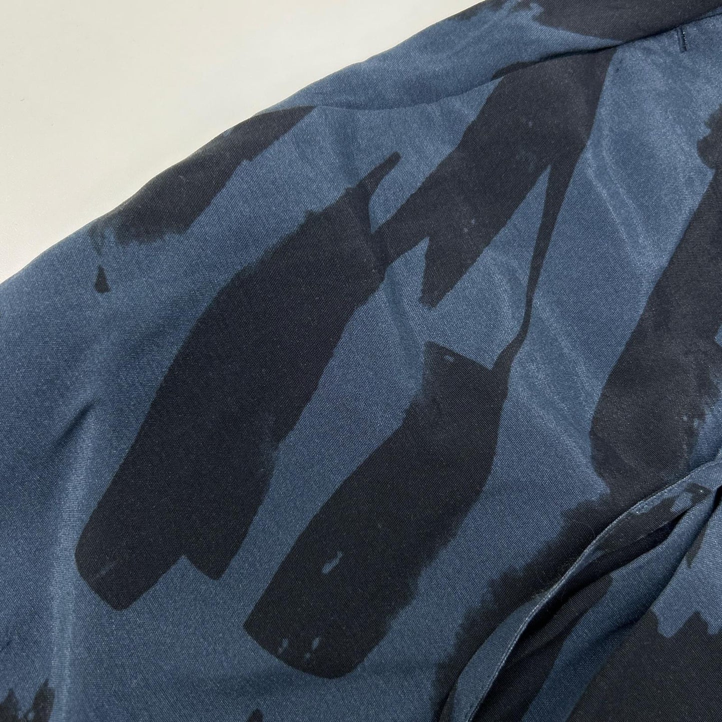 SACRA サクラ 24AW ネイビー ABSTRACT PAINTING PANTS/アブストラクトペインティングパンツ ボトムス
