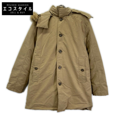 MONCLER モンクレール 44350 ベージュ CEZANNE/セザンヌ ファー付 ダウン コート コート