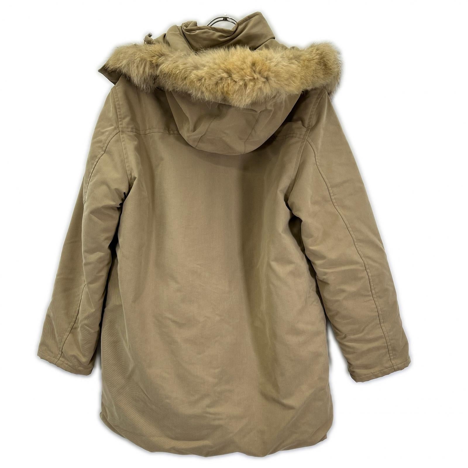 MONCLER モンクレール 44350 ベージュ CEZANNE/セザンヌ ファー付 ダウン コート コート