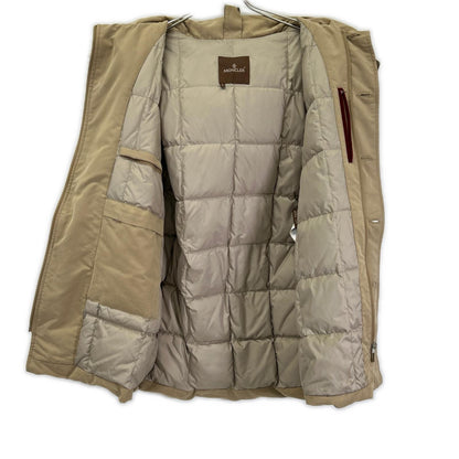 MONCLER モンクレール 44350 ベージュ CEZANNE/セザンヌ ファー付 ダウン コート コート