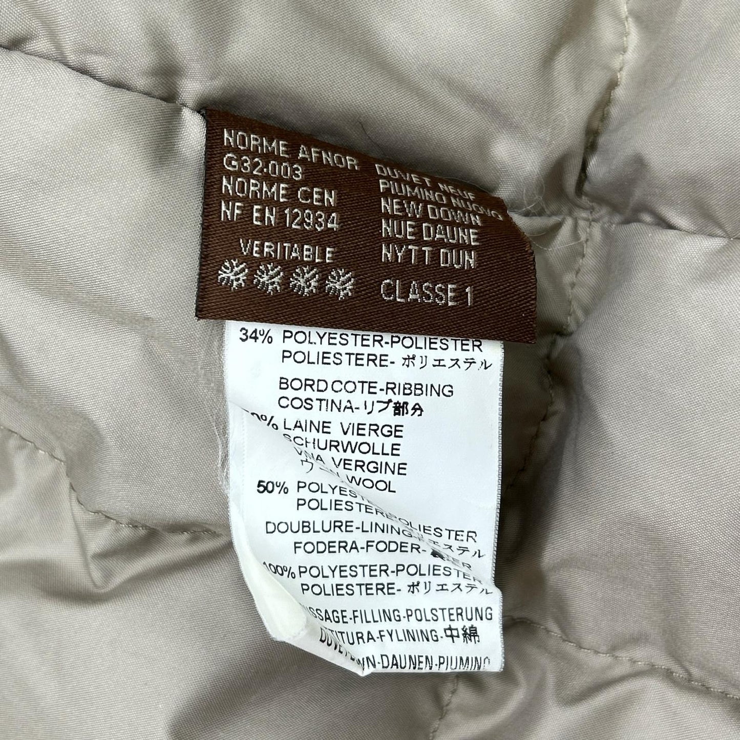 MONCLER モンクレール 44350 ベージュ CEZANNE/セザンヌ ファー付 ダウン コート コート