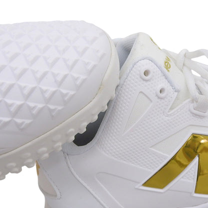 NEW BALANCE ニューバランス 新品同様 大谷翔平モデル Ohtani v1 Turf シューズ メンズ ホワイト×ゴールド 26cm TSHOWT1 シューズ