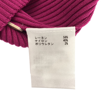 Diagram ダイアグラム 0323353018 ピンク レーヨン混 メタルボタン コクーンスリーブニットカーディガン トップス