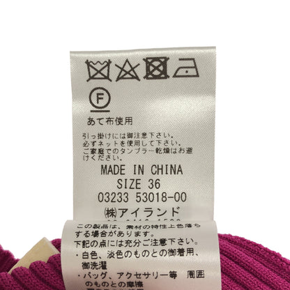 Diagram ダイアグラム 0323353018 ピンク レーヨン混 メタルボタン コクーンスリーブニットカーディガン トップス