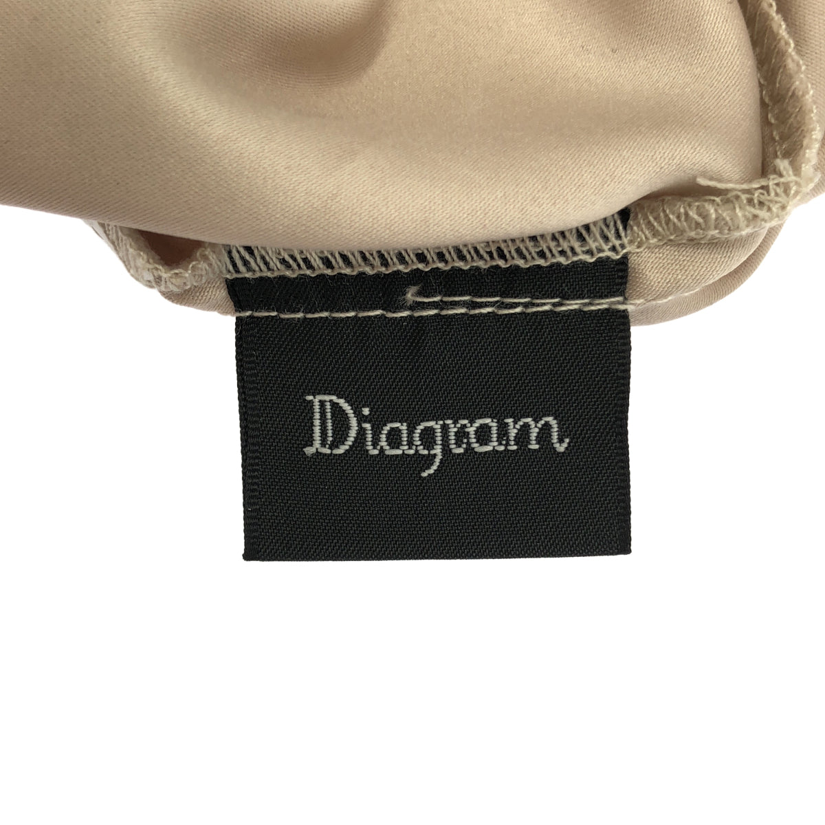 Diagram ダイアグラム 0320139016 ブラック×ベージュ フラワーレース ニット切り替えワンピース トップス