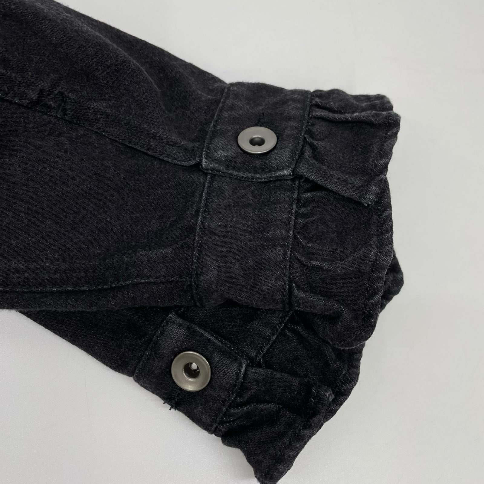GRACE CONTINENTAL グレースコンチネンタル 0120401011 ブラック コットン ギャザーネック デニムジャケット ジャケット