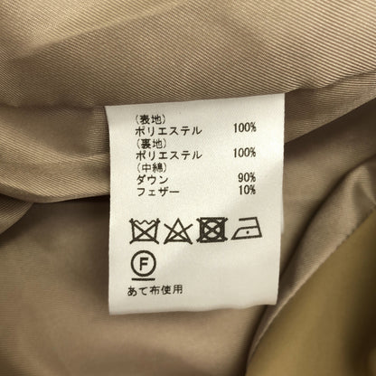 GRACE CONTINENTAL グレースコンチネンタル 0120463098 ベージュ ポリエステル メタルボタン ダブルブレストダウントレンチコート トップス