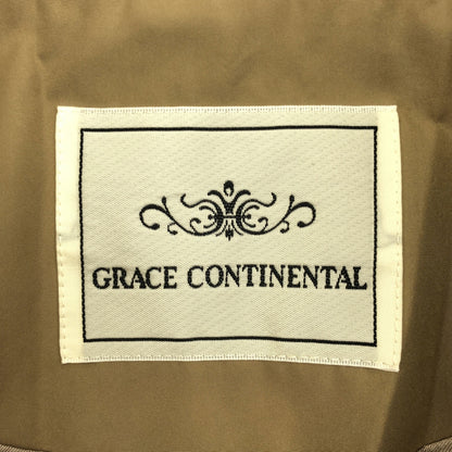 GRACE CONTINENTAL グレースコンチネンタル 0120463098 ベージュ ポリエステル メタルボタン ダブルブレストダウントレンチコート トップス