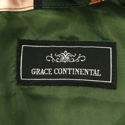 GRACE CONTINENTAL グレースコンチネンタル 0123331128 グリーン ポリエステル ウエストベルト レトロフラワープリント ボウタイワンピース トップス