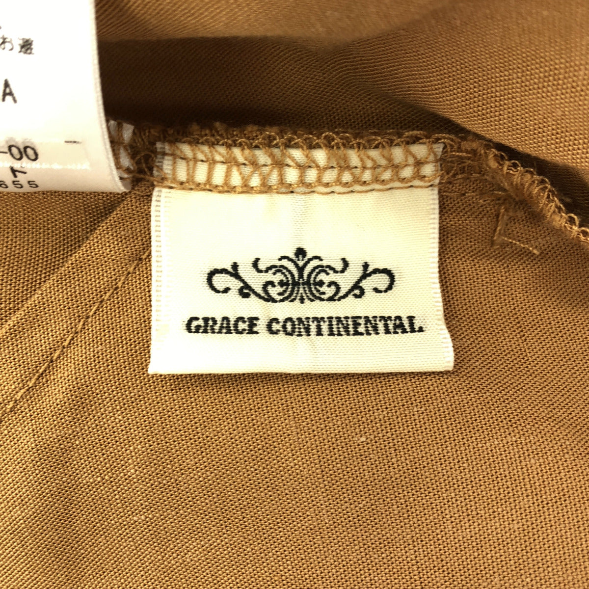 GRACE CONTINENTAL グレースコンチネンタル 0120311314 ベージュ リネン混 ドローストリングクロップドワイドパンツ ボトムス