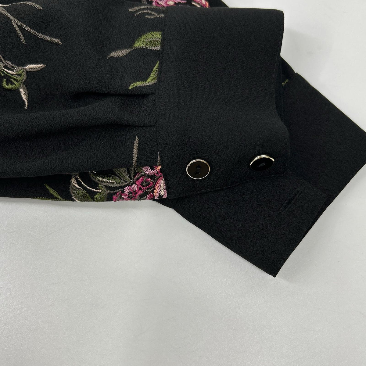 GRACE CONTINENTAL グレースコンチネンタル 0123131402 ブラック ポリエステル フラワー刺繍 イレギュラーヘムワンピース ワンピース