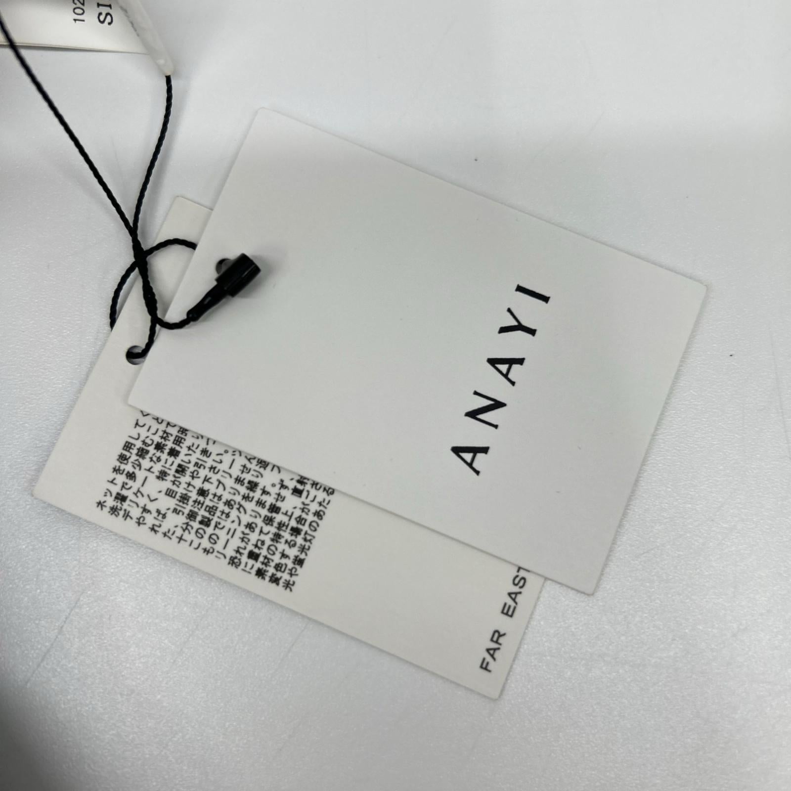 ANAYI アナイ 10231711010 ブラック ポリエステル スパンオーガンジープリーツスカート スカート