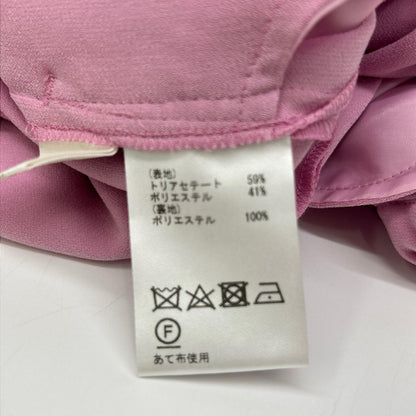 Grace Class グレースクラス 25SS 0225111406 ピンク フロントピンタック トリアセワイドイージーパンツ ボトムス