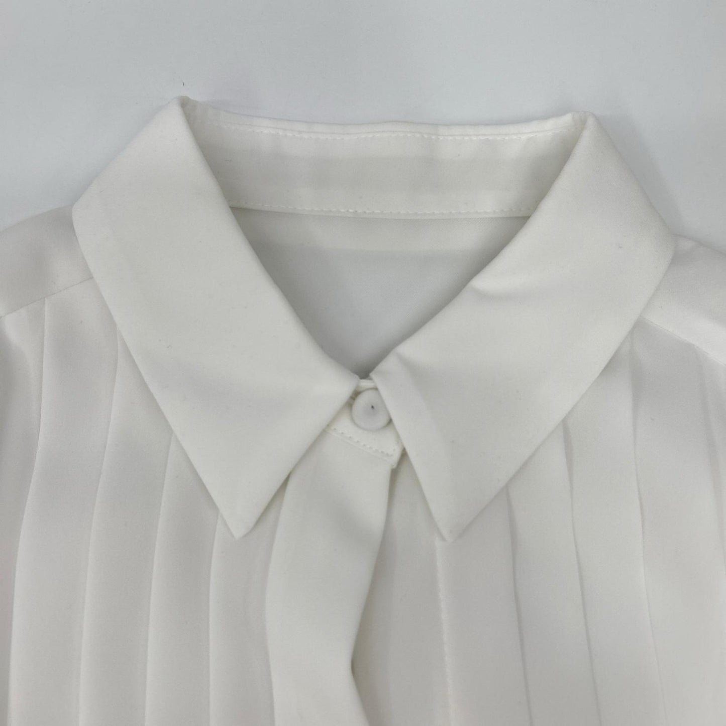 Grace Class グレースクラス 0223245174 ホワイト トリアセテート混 バックヘムフレア ロングテールドレスシャツ トップス