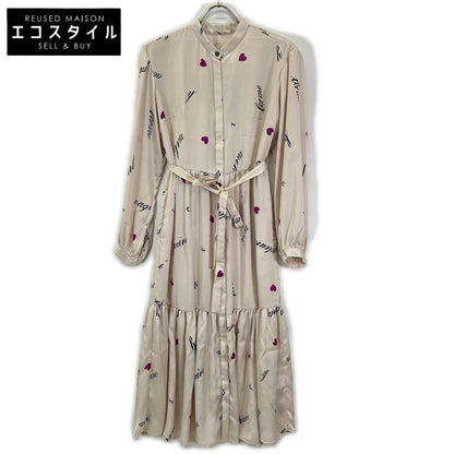 Grace Class グレースクラス 0223131422 ベージュ ポリエステル ウエストリボン レタード&ハート ティアードワンピース ワンピース
