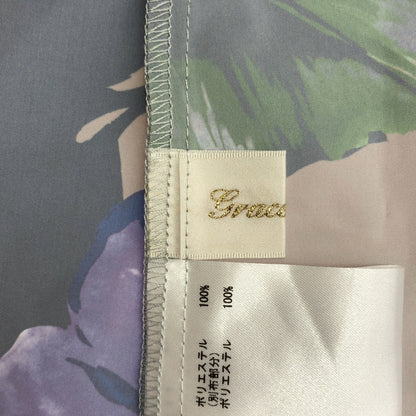 Grace Class グレースクラス 0223331179 ブラウン系 ポリエステル リボンベルト ボタニカルシャツドレス トップス