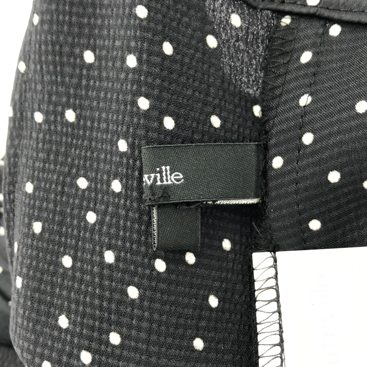 allureville アルアバイル 202020212050 ブラック×ホワイト ポリエステル ドットデザイン サスペンダーワイドパンツ ボトムス