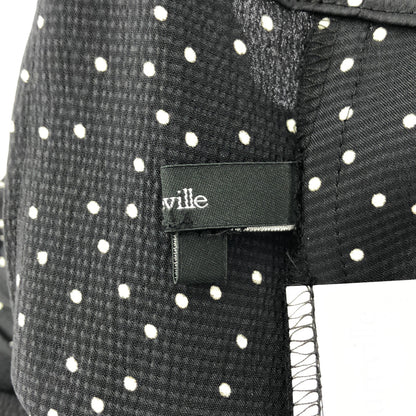 allureville アルアバイル 202020212050 ブラック×ホワイト ポリエステル ドットデザイン サスペンダーワイドパンツ ボトムス
