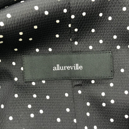 allureville アルアバイル 20202010050 ブラック×ホワイト ランダムドット 2Bテーラードジャケット トップス