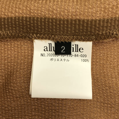 allureville アルアバイル 20202010170 ベージュ ポリエステル ハンマーサテン シングルテーラードジャケット トップス