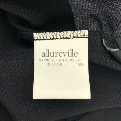allureville アルアバイル 20202012170 ブラック ポリエステル サスペンダーワイドパンツ ボトムス
