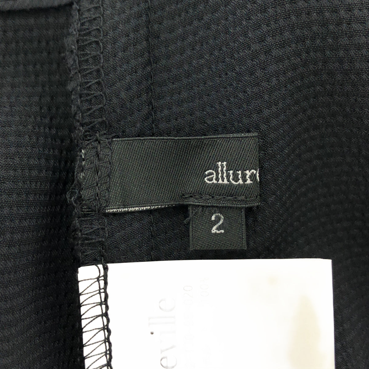 allureville アルアバイル 20202012170 ブラック ポリエステル サスペンダーワイドパンツ ボトムス