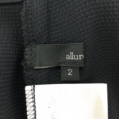 allureville アルアバイル 20202012170 ブラック ポリエステル サスペンダーワイドパンツ ボトムス