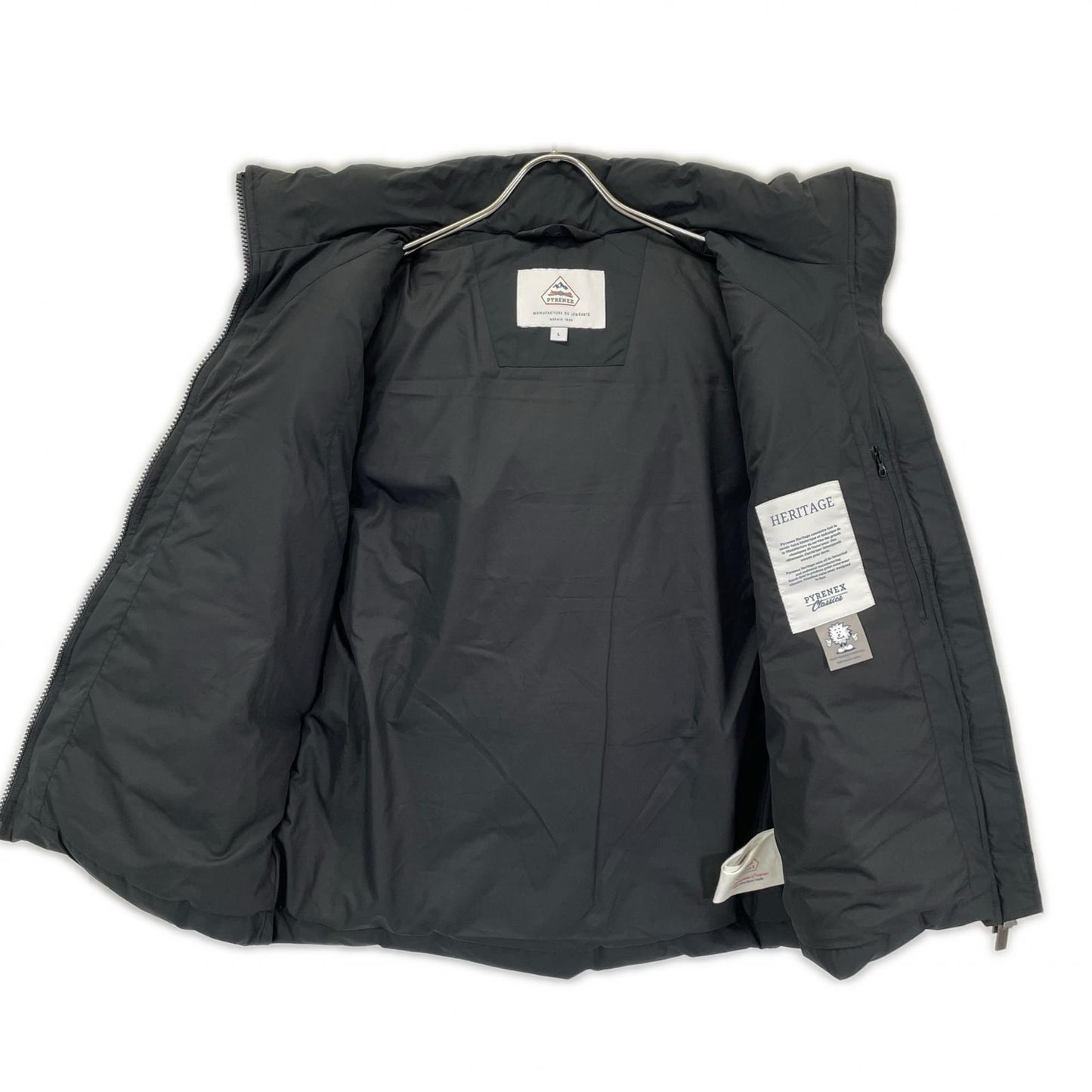 PYRENEX ピレネックス HMY021 ブラック ナイロン SPOUTNIC MINI RIPSTOP VEST/スプートニックミニ リップストップベスト ベスト