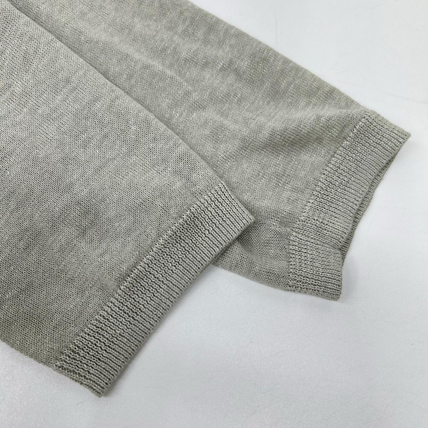 ACNE STUDIOS アクネ ストゥディオズ 1577-343-2178 ライトグレー リネン100 ボタンレスロングニットカーディガン トップス