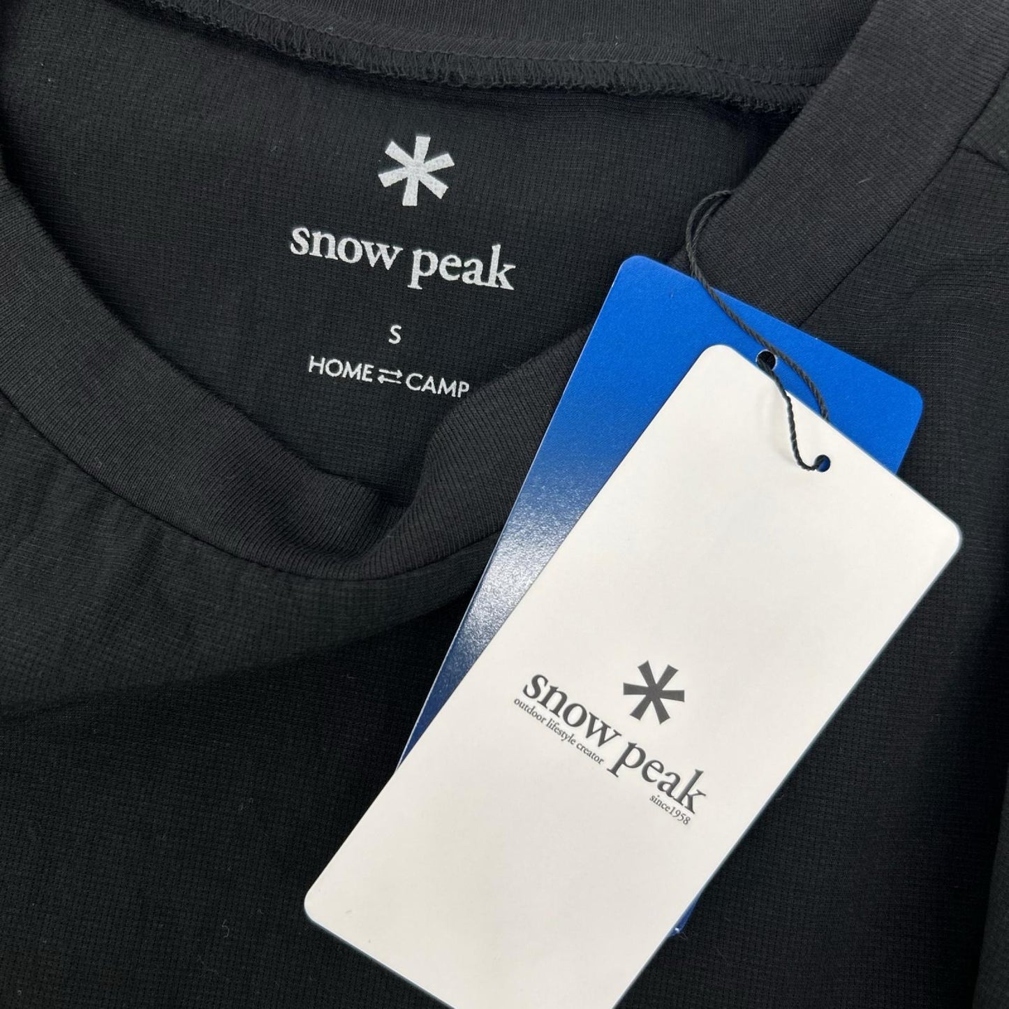 snowpeak スノーピーク CS-26SU015 ブラック ポリエステル Breathable Quick Dry T-Shirt トップス