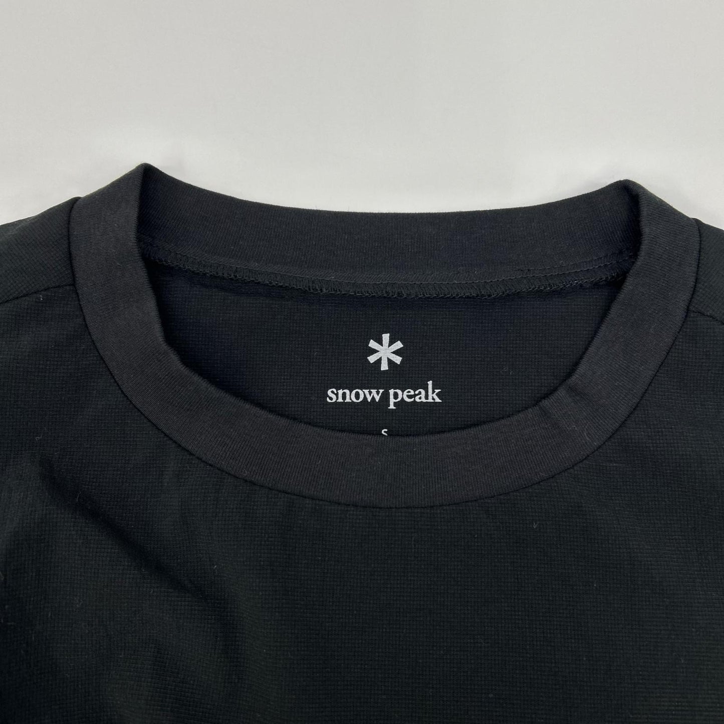 snowpeak スノーピーク CS-26SU015 ブラック ポリエステル Breathable Quick Dry T-Shirt トップス