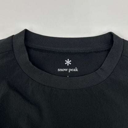 snowpeak スノーピーク CS-26SU015 ブラック ポリエステル Breathable Quick Dry T-Shirt トップス