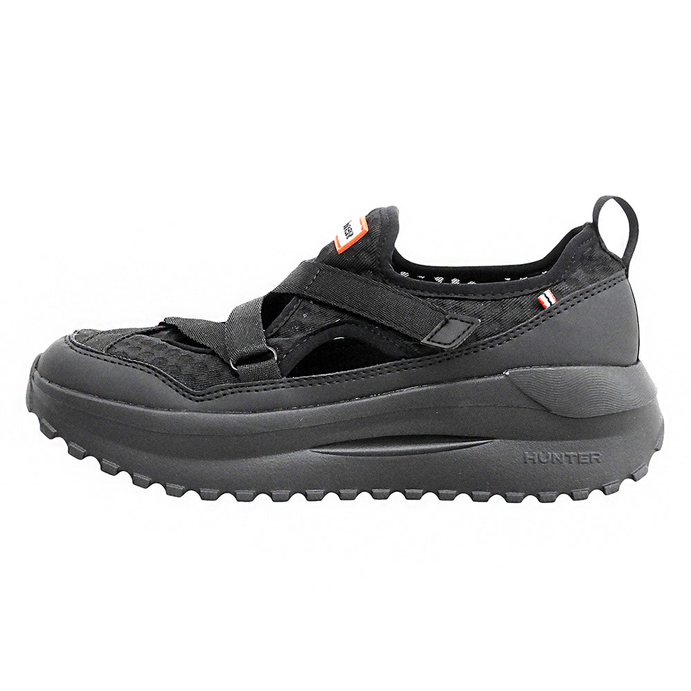 HUNTER ハンター 新品同様 TRAVEL FLOW MARY JANE TRAINER シューズ レディース ブラック 6 WFF3123MSH シューズ