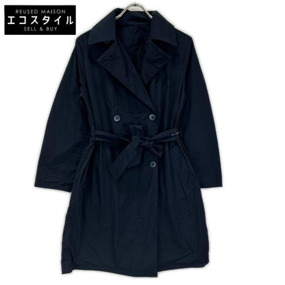 MAXMARA STUDIO マックスマーラスタジオ 602104026 ネイビー ナイロン リバーシブルミディアムコート コート