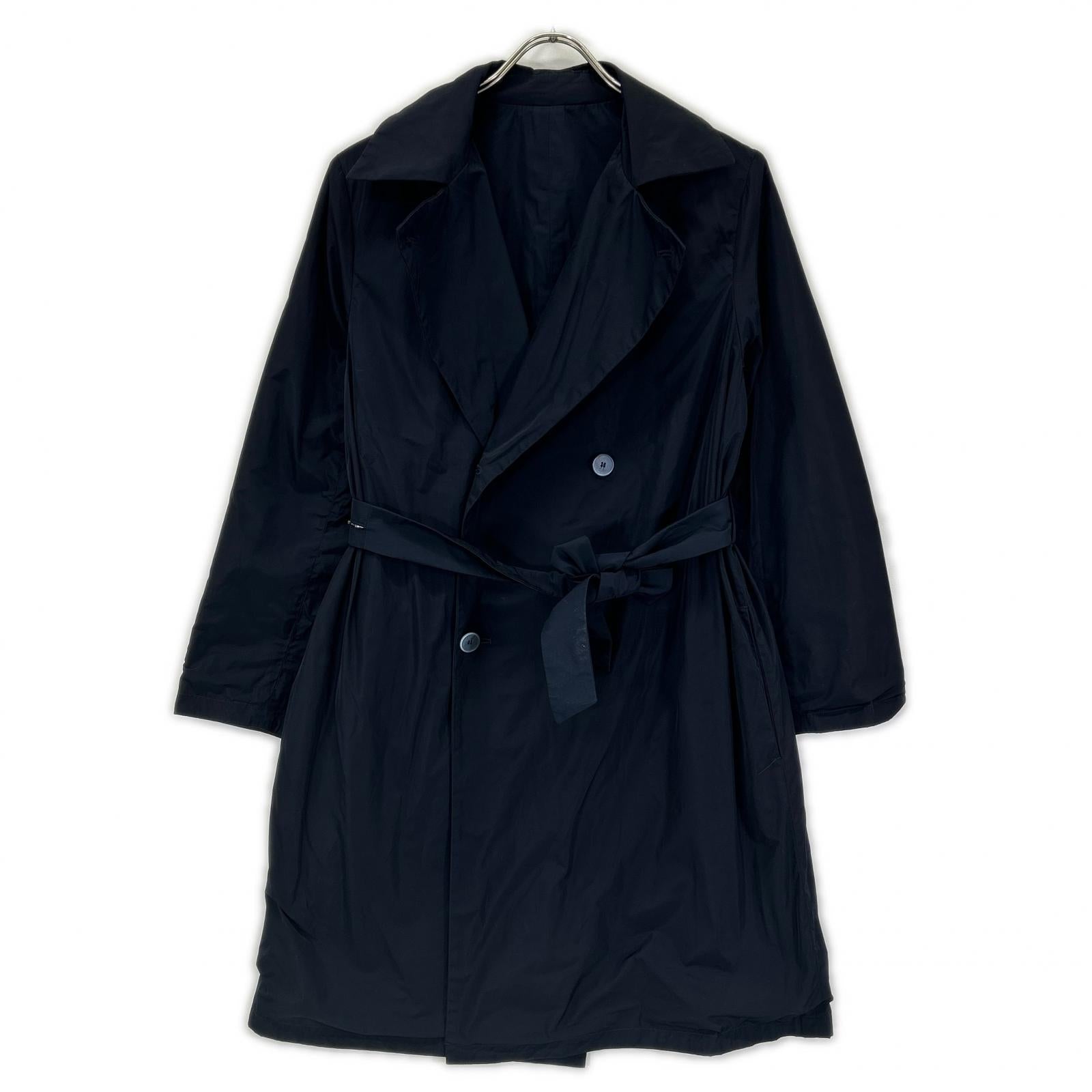 MAXMARA STUDIO マックスマーラスタジオ 602104026 ネイビー ナイロン リバーシブルミディアムコート コート