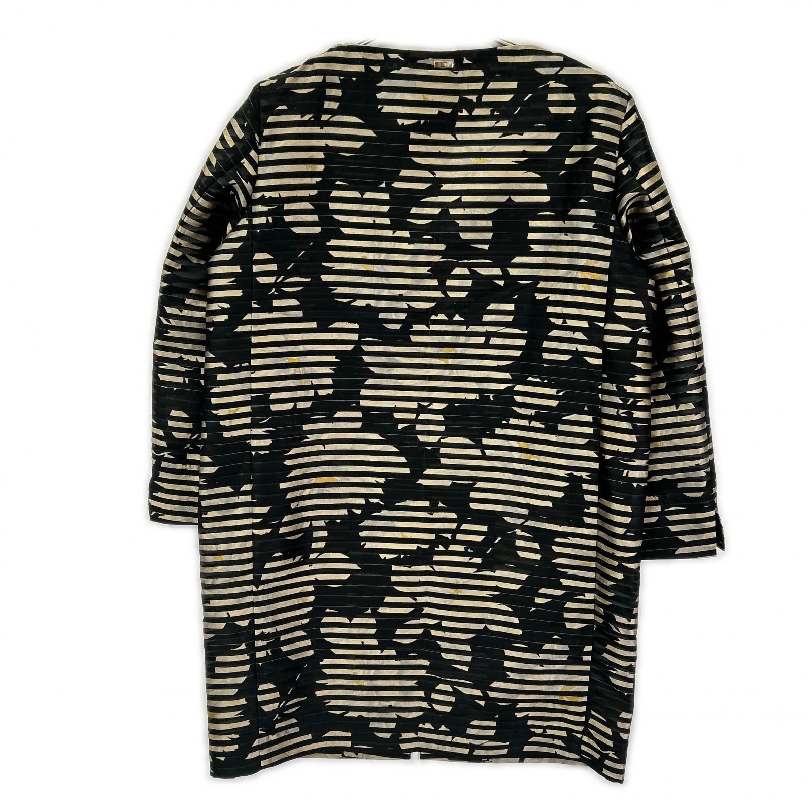 HERNO ヘルノ CA0299D 12228J ブラック フラワージャガード シアーノーカラーコート コート