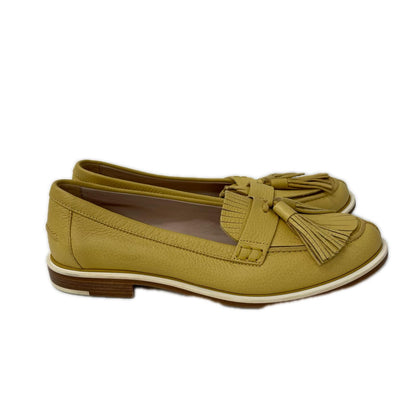 TOD'S トッズ イエロー レザー タッセルローファー シューズ