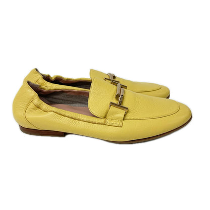 TOD'S トッズ イエロー ダブルT Tタイムレス ローファー シューズ