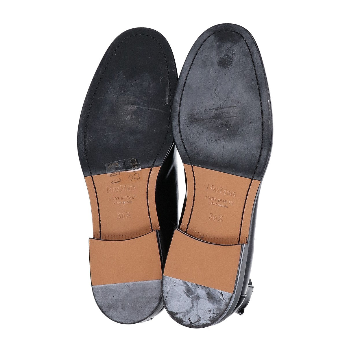Max Mara マックスマーラ 【新品同様】レザー サイドゴア ブーツ シューズ