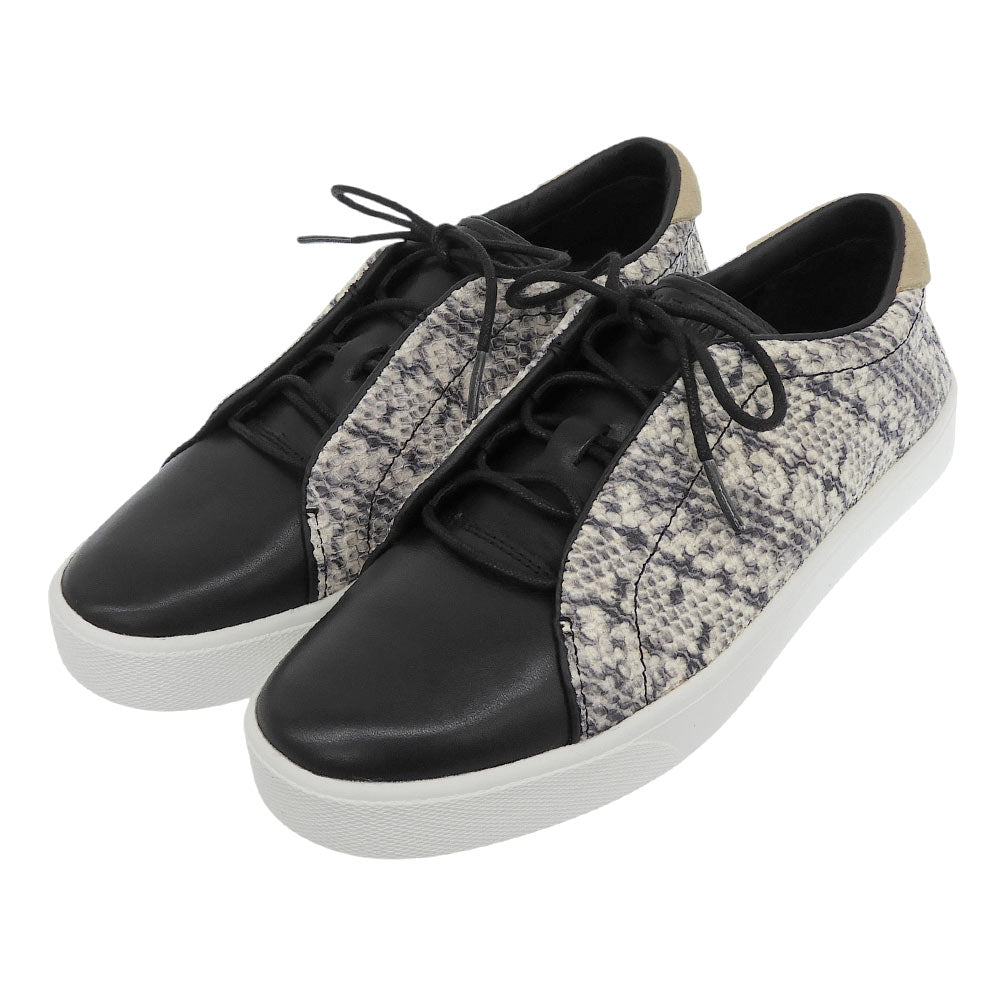 COLE HAAN コールハーン 新品同様 パイソン柄 グランドプロ スペクテイター 2.0 スニーカー シューズ レディース 黒×白 24cm W15430 シューズ