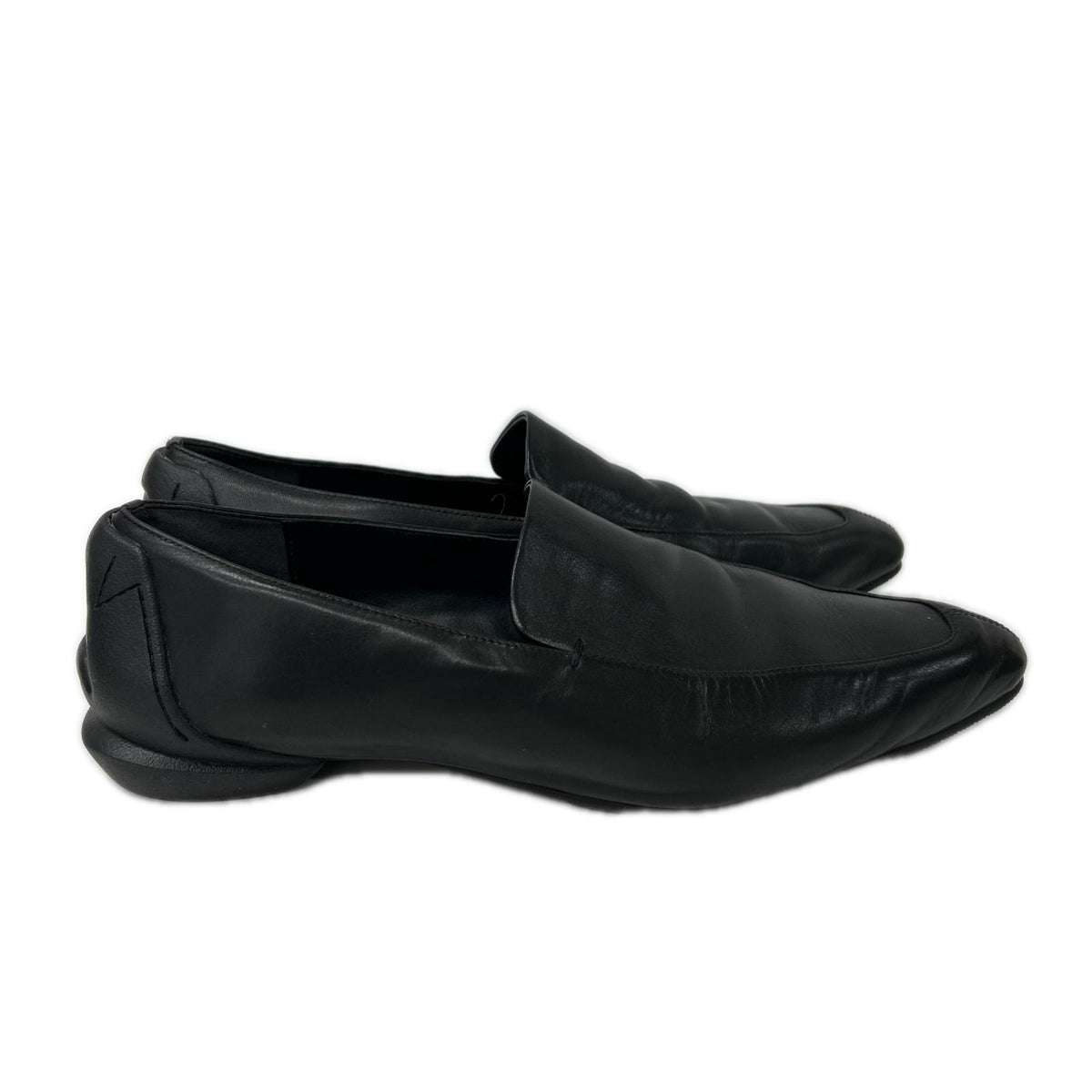 SHISEI シーセイ ブラック CHISL TOE SLIPON チゼルトゥ ソフトローファー シューズ