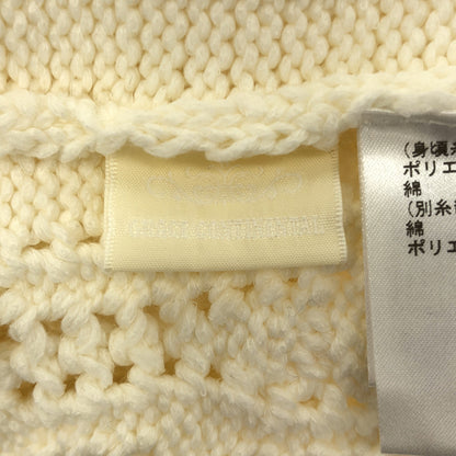 GRACE CONTINENTAL グレースコンチネンタル 0121143162 ホワイト コットン リラックスシルエット フラワーレースフーディニットトップ トップス
