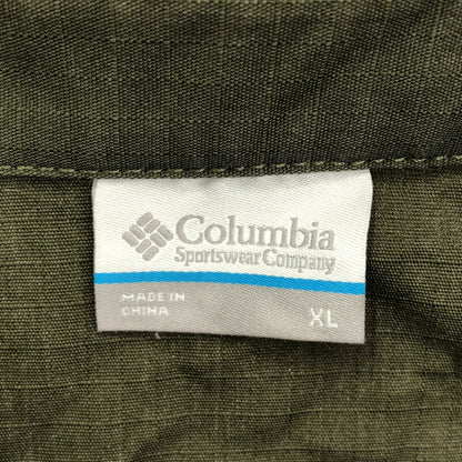 columbia コロンビア カーキ コットン混 オールインワン ボトムス