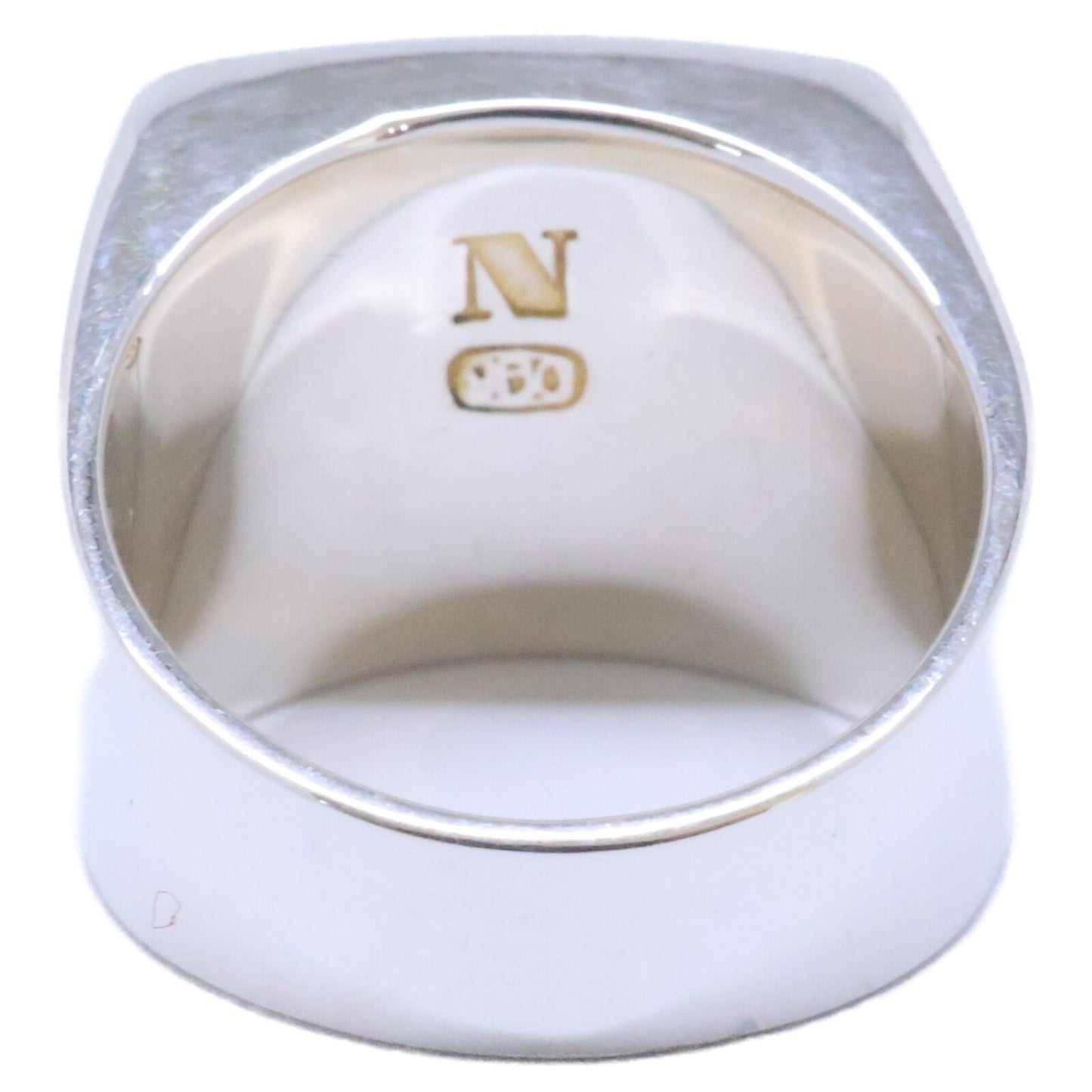 NOAARK ノアーク 【美品】R49 950 Message-M イニシャル シグネット リング 指輪