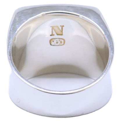 NOAARK ノアーク 【美品】R49 950 Message-M イニシャル シグネット リング 指輪