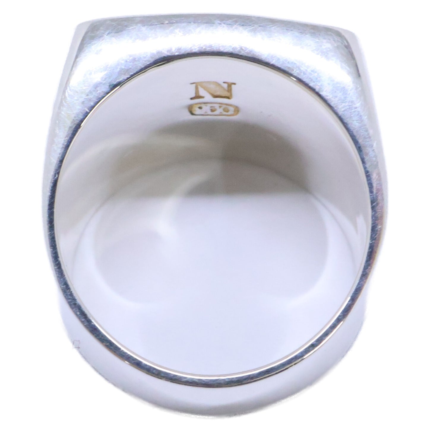 NOAARK ノアーク 【美品】R49 950 Message-M イニシャル シグネット リング 指輪
