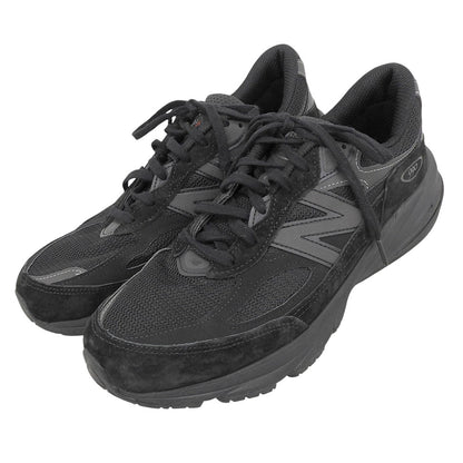 NEW BALANCE ニューバランス メッシュ×スエード 990v6 トリプルブラック ローカットスニーカー シューズ メンズ ブラック 28cm U990BB6 シューズ