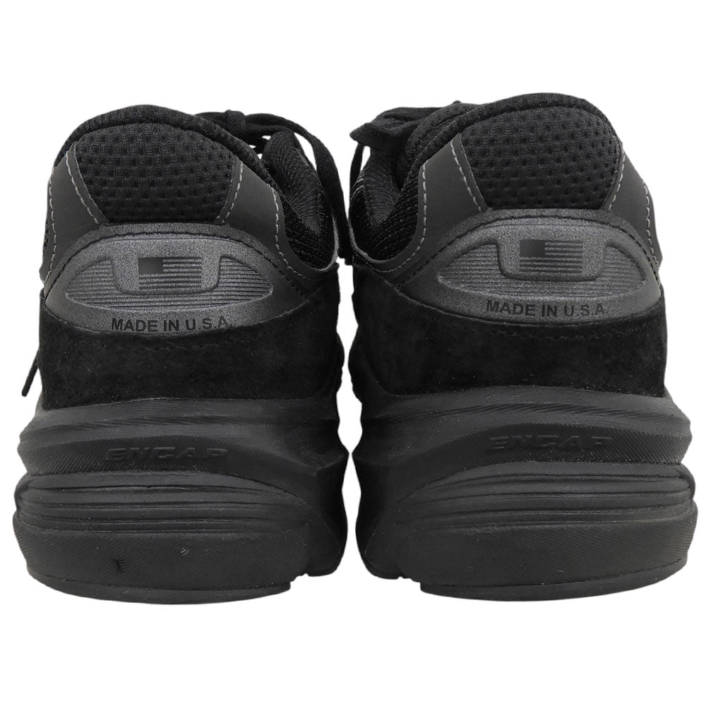 NEW BALANCE ニューバランス メッシュ×スエード 990v6 トリプルブラック ローカットスニーカー シューズ メンズ ブラック 28cm U990BB6 シューズ